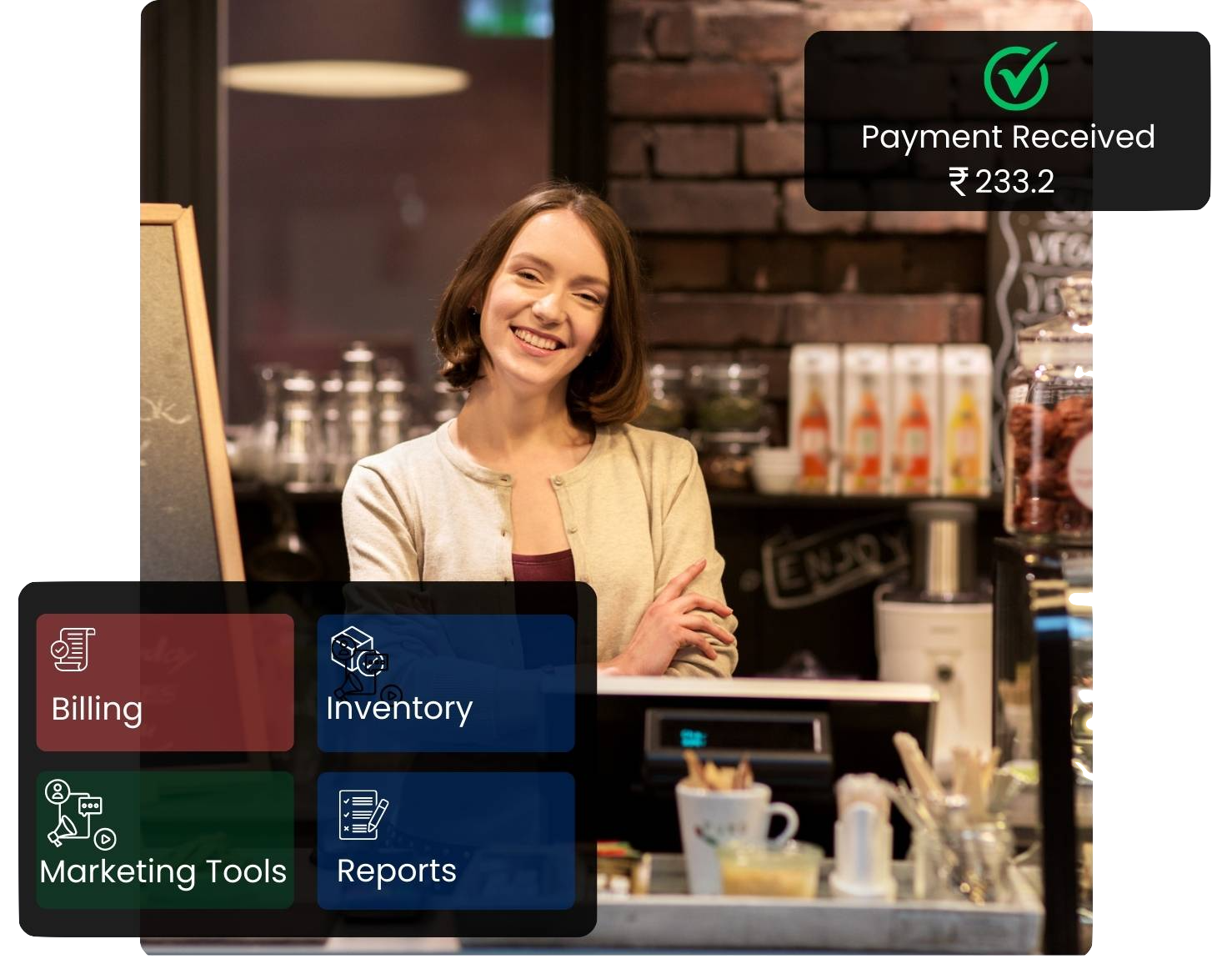 QSR POS - Fast 3-Click Billing